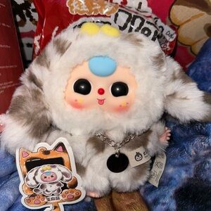 Baby Three Cats and Dogs 4.0 Vinyl Plush Pendant